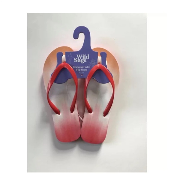 **FREE** WILD SAGE Francesca Ombre Women's Flip Flops in Orange - Picture 4 of 8